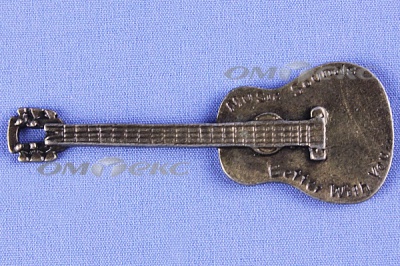 Декоративный элемент для творчества из металла "Гитара"  - купить в Уссурийске. Цена: 19.99 руб.