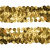 Тесьма с пайетками D16, шир. 30 мм/уп. 25+/-1 м, цвет золото - купить в Уссурийске. Цена: 1 087.39 руб.