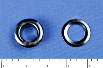 Люверсы металлические, блочка/кольцо, №5 (8 мм) упак.1000 шт- цв.никель - купить в Уссурийске. Цена: 392 руб.