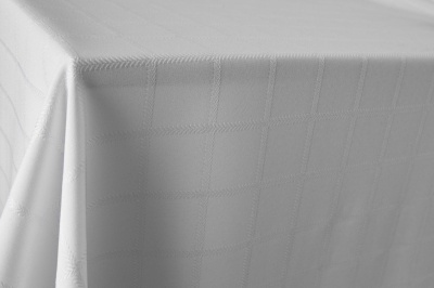 Скатертная ткань 25536/2005, 174 гр/м2, шир.150см, цвет белый - купить в Уссурийске. Цена 269.46 руб.