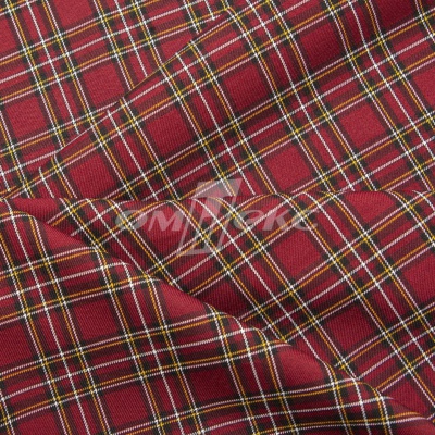 Ткань костюмная клетка 24379 2012, 230 гр/м2, шир.150см, цвет бордовый/бел/жел - купить в Уссурийске. Цена 539.74 руб.