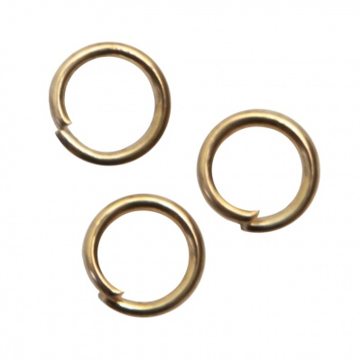 Кольцо  соединительное для бижутерии 5 мм, цв.-золото - купить в Уссурийске. Цена: 0.44 руб.