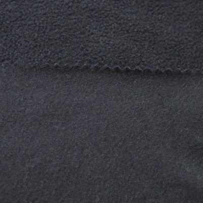 Флис DTY, 130 г/м2, шир. 150 см, цвет чёрный - купить в Уссурийске. Цена 694.22 руб.