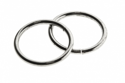 Кольцо металлическое d-15 мм, цв.-никель - купить в Уссурийске. Цена: 2.45 руб.