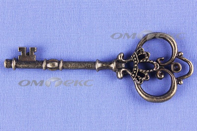 Декоративный элемент для творчества из металла "Ключ"8,5 см  - купить в Уссурийске. Цена: 26.66 руб.
