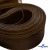 Регилиновая лента, шир.80мм, (уп.25 ярд), цв.- коричневый - купить в Уссурийске. Цена: 648.89 руб.