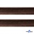 Кант атласный 074, шир. 12 мм (в упак. 65,8 м), цвет коричневый - купить в Уссурийске. Цена: 237.16 руб.
