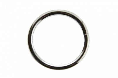 Кольцо металлическое d-3 х 32 мм, цв.-никель - купить в Уссурийске. Цена: 3.92 руб.
