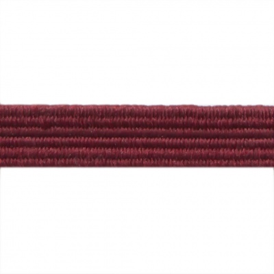 Резиновые нити с текстильным покрытием, шир. 6 мм ( упак.30 м/уп), цв.- 88-бордо - купить в Уссурийске. Цена: 155.22 руб.