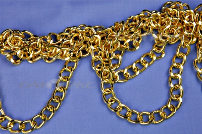 Цепь металл декоративная №11 (17*13) золото (10+/-1 м)  - купить в Уссурийске. Цена: 1 341.87 руб.