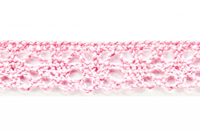 Тесьма кружевная 0621-1607, шир. 15 мм/уп. 20+/-1 м, цвет 096-розовый - купить в Уссурийске. Цена: 302.42 руб.