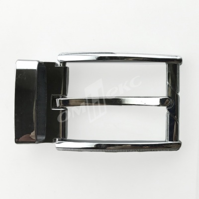 Пряжка металлическая для мужского ремня 845005А#2 (шир.ремня 40 мм), цв.-никель - купить в Уссурийске. Цена: 111.41 руб.