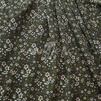 Плательная ткань "Фламенко" 11.2, 80 гр/м2, шир.150 см, принт растительный - купить в Уссурийске. Цена 259.21 руб.