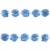 Тесьма плетеная "Рюш", упак. 9,14 м, цвет голубой - купить в Уссурийске. Цена: 45.87 руб.