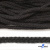 Шнур плетеный d-6 мм круглый, 70% хлопок 30% полиэстер, уп.90+/-1 м, цв.1078-черный - купить в Уссурийске. Цена: 588 руб.