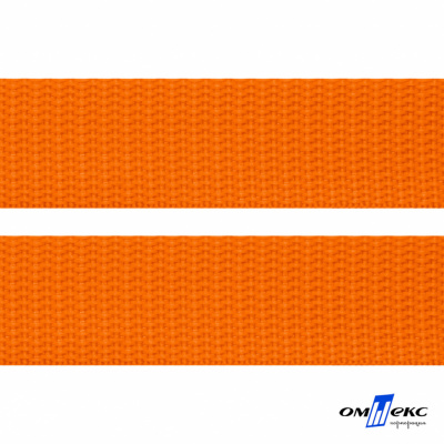 Оранжевый - цв.523 - Текстильная лента-стропа 550 гр/м2 ,100% пэ шир.50 мм (боб.50+/-1 м) - купить в Уссурийске. Цена: 797.67 руб.