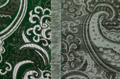 Ткань костюмная жаккард, 135 гр/м2, шир.150см, цвет зелёный№4 - купить в Уссурийске. Цена 441.94 руб.