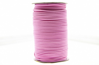 0370-1301-Шнур эластичный 3 мм, (уп.100+/-1м), цв.141- розовый - купить в Уссурийске. Цена: 459.62 руб.