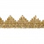 Тесьма металлизированная 0384-0240, шир. 40 мм/уп. 25+/-1 м, цвет золото - купить в Уссурийске. Цена: 490.74 руб.