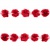 Тесьма плетеная "Рюш", упак. 9,14 м, цвет красный - купить в Уссурийске. Цена: 46.82 руб.
