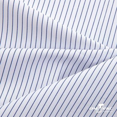 Ткань сорочечная Ронда, 115 г/м2, 58% пэ,42% хл, шир.150 см, цв.4-синяя, (арт.114) - купить в Уссурийске. Цена 306.69 руб.