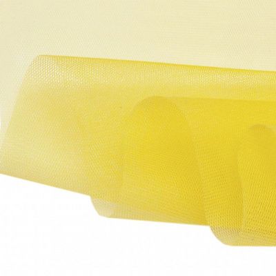 Фатин жесткий 16-68, 22 гр/м2, шир.180см, цвет жёлтый - купить в Уссурийске. Цена 90.20 руб.