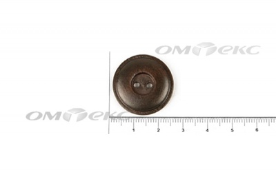Пуговица деревянная круглая №54 (25мм) - купить в Уссурийске. Цена: 4.12 руб.