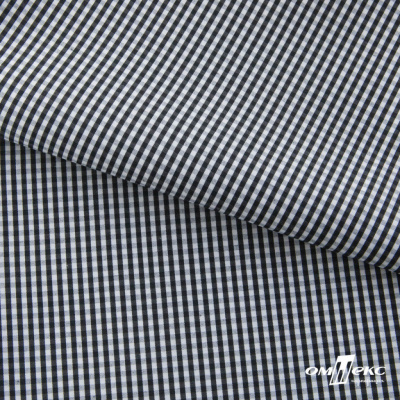 Ткань сорочечная Клетка Виши, 115 г/м2, 58% пэ,42% хл, шир.150 см, цв.6-черный, (арт.111) - купить в Уссурийске. Цена 306.69 руб.