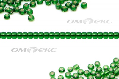 Бисер (SL) 11/0 ( упак.100 гр) цв.27В - зелёный - купить в Уссурийске. Цена: 53.34 руб.