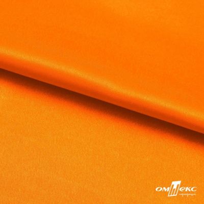 Поли креп-сатин 15-1263, 125 (+/-5) гр/м2, шир.150см, цвет оранжевый - купить в Уссурийске. Цена 155.57 руб.