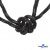 Шнурки #3-10, круглые с наполнителем 130 см, светоотражающие, цв.-чёрный - купить в Уссурийске. Цена: 75.38 руб.