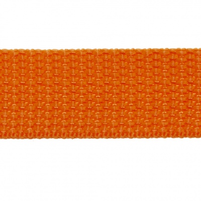 Стропа текстильная, шир. 25 мм (в нам. 50+/-1 ярд), цвет оранжевый - купить в Уссурийске. Цена: 409.94 руб.