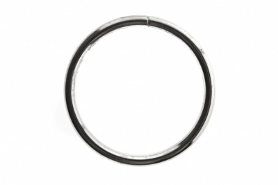 Кольцо металлическое №40 мм, цв.-никель - купить в Уссурийске. Цена: 4.45 руб.