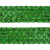 Тесьма с пайетками D4, шир. 35 мм/уп. 25+/-1 м, цвет зелёный - купить в Уссурийске. Цена: 1 308.30 руб.