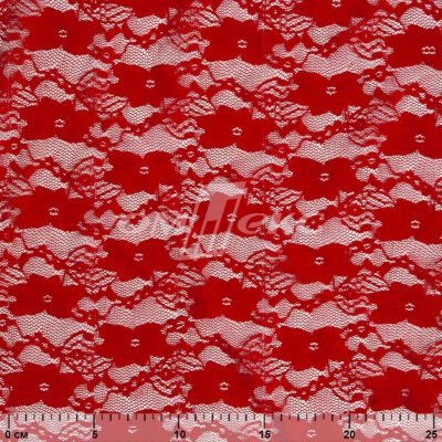 Кружевное полотно стрейч 15A61/RED, 100 гр/м2, шир.150см - купить в Уссурийске. Цена 1 597.08 руб.