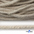 Шнур плетеный d-6 мм круглый, 70% хлопок 30% полиэстер, уп.90+/-1 м, цв.1077-лён - купить в Уссурийске. Цена: 588 руб.