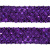 Тесьма с пайетками 12, шир. 35 мм/уп. 25+/-1 м, цвет фиолет - купить в Уссурийске. Цена: 1 308.30 руб.