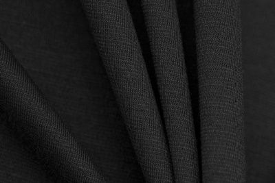 Трикотаж "Grange" BLACK 1# (2,38м/кг), 280 гр/м2, шир.150 см, цвет чёрно-серый - купить в Уссурийске. Цена 861.22 руб.