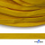 Шнур плетеный (плоский) d-12 мм, (уп.90+/-1м), 100% полиэстер, цв.269 - жёлтый - купить в Уссурийске. Цена: 8.62 руб.