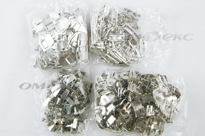 Крючки брючные 4 шипа "Стром" 144 шт. никель - купить в Уссурийске. Цена: 383.97 руб.