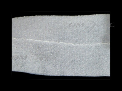 WS7225-прокладочная лента усиленная швом для подгиба 30мм-белая (50м) - купить в Уссурийске. Цена: 16.71 руб.