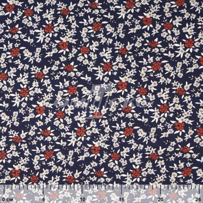 Плательная ткань "Фламенко" 7.2, 80 гр/м2, шир.150 см, принт растительный - купить в Уссурийске. Цена 239.03 руб.