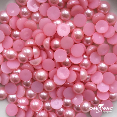 0404-5146В-Полубусины пластиковые круглые "ОмТекс", 10 мм, (уп.50гр=175+/-3шт), цв.101-св.розовый - купить в Уссурийске. Цена: 64.11 руб.