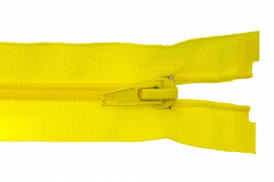 Спиральная молния Т5 131, 90 см, автомат, цвет жёлтый - купить в Уссурийске. Цена: 14.20 руб.