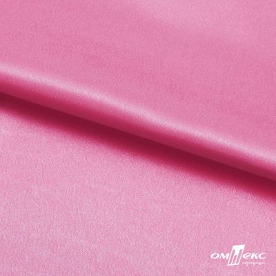 Поли креп-сатин 15-2215, 125 (+/-5) гр/м2, шир.150см, цвет розовый - купить в Уссурийске. Цена 155.57 руб.