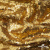 Трикотажное полотно, Сетка с пайетками,188 гр/м2, шир.140 см, цв.-тем.золото (#51) - купить в Уссурийске. Цена 505.15 руб.