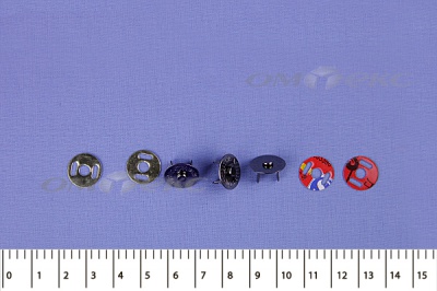 Кнопки магнитные МКМ-02, диам. 18 мм, чёрный никель - купить в Уссурийске. Цена: 14.49 руб.