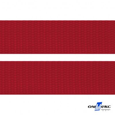 Красный - цв.171- Текстильная лента-стропа 550 гр/м2 ,100% пэ шир.50 мм (боб.50+/-1 м) - купить в Уссурийске. Цена: 797.67 руб.