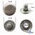 Кнопка металлическая "Альфа" с пружиной, 15 мм (уп. 720+/-20 шт), цвет никель - купить в Уссурийске. Цена: 1 466.73 руб.