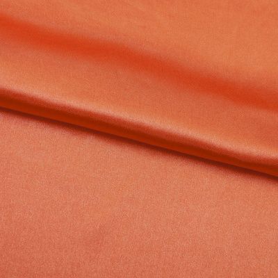 Поли креп-сатин 18-1445, 120 гр/м2, шир.150см, цвет оранжевый - купить в Уссурийске. Цена 155.57 руб.